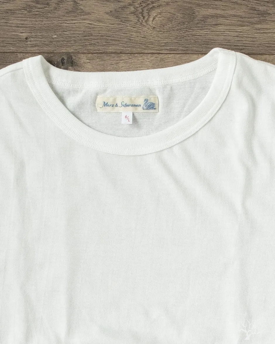 1950s Organic Cotton Crew Neck Tee - White