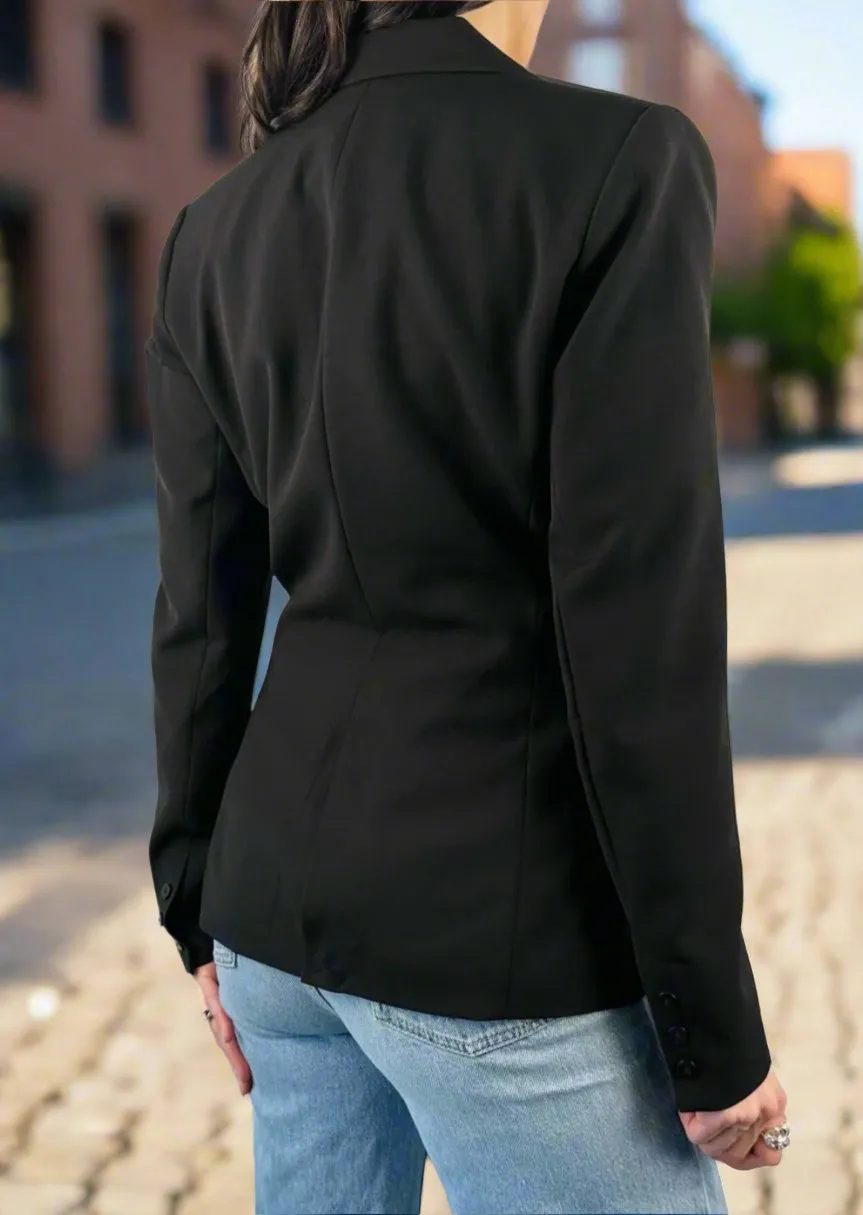 BACK TO BASICS BLACK BLAZER