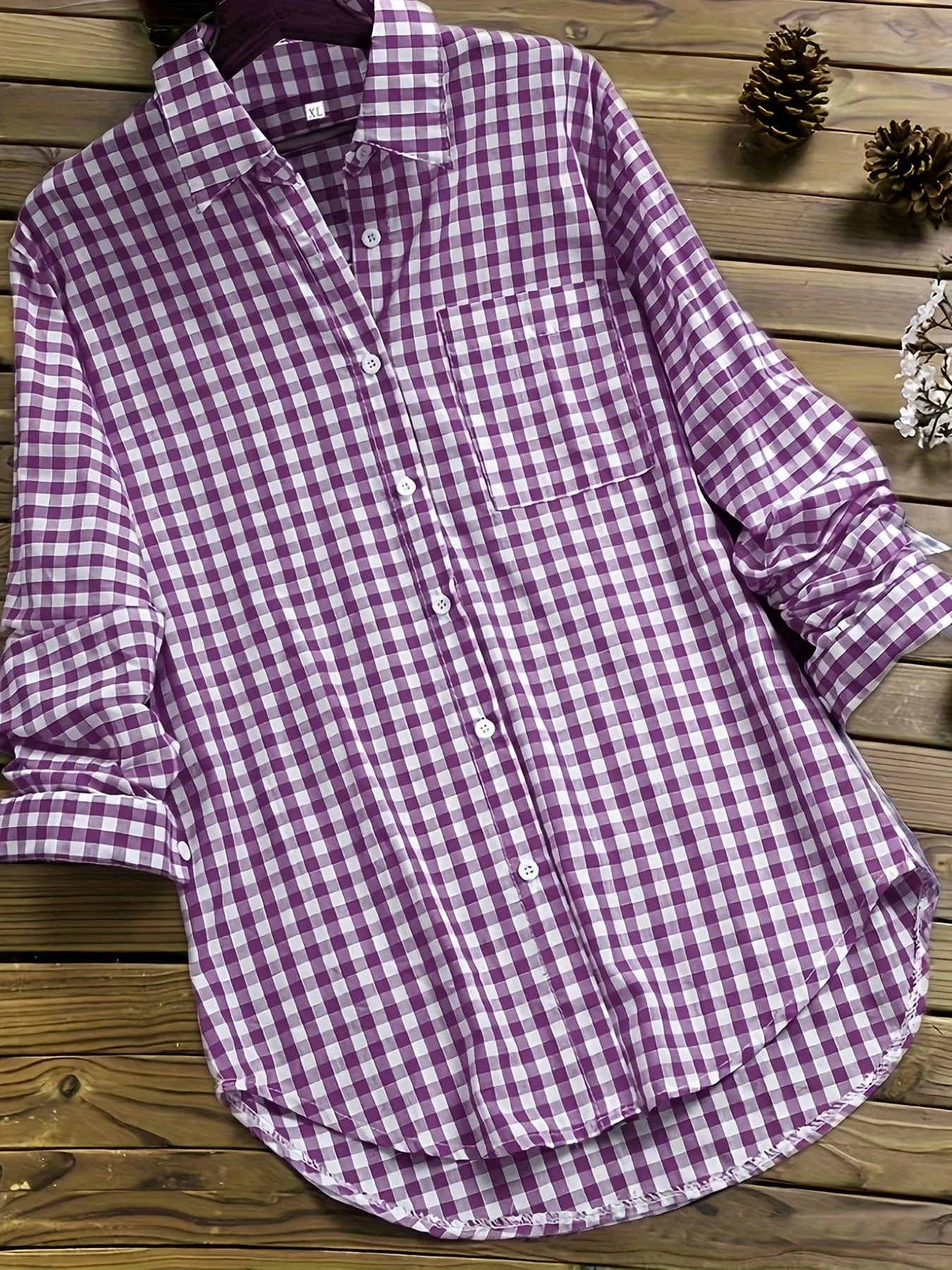 Beach Style Button-Down Shirt