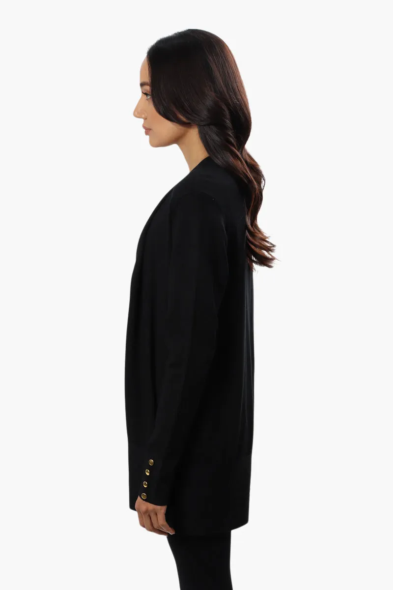 Beechers Brook Long Sleeve Open Front Cardigan - Black