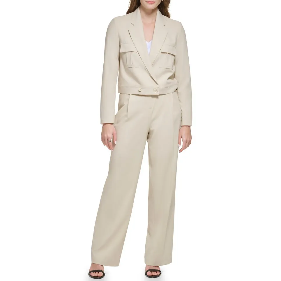 Calvin Klein Womens Tropical Notch Jacket