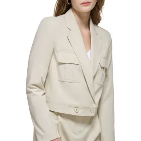 Calvin Klein Womens Tropical Notch Jacket