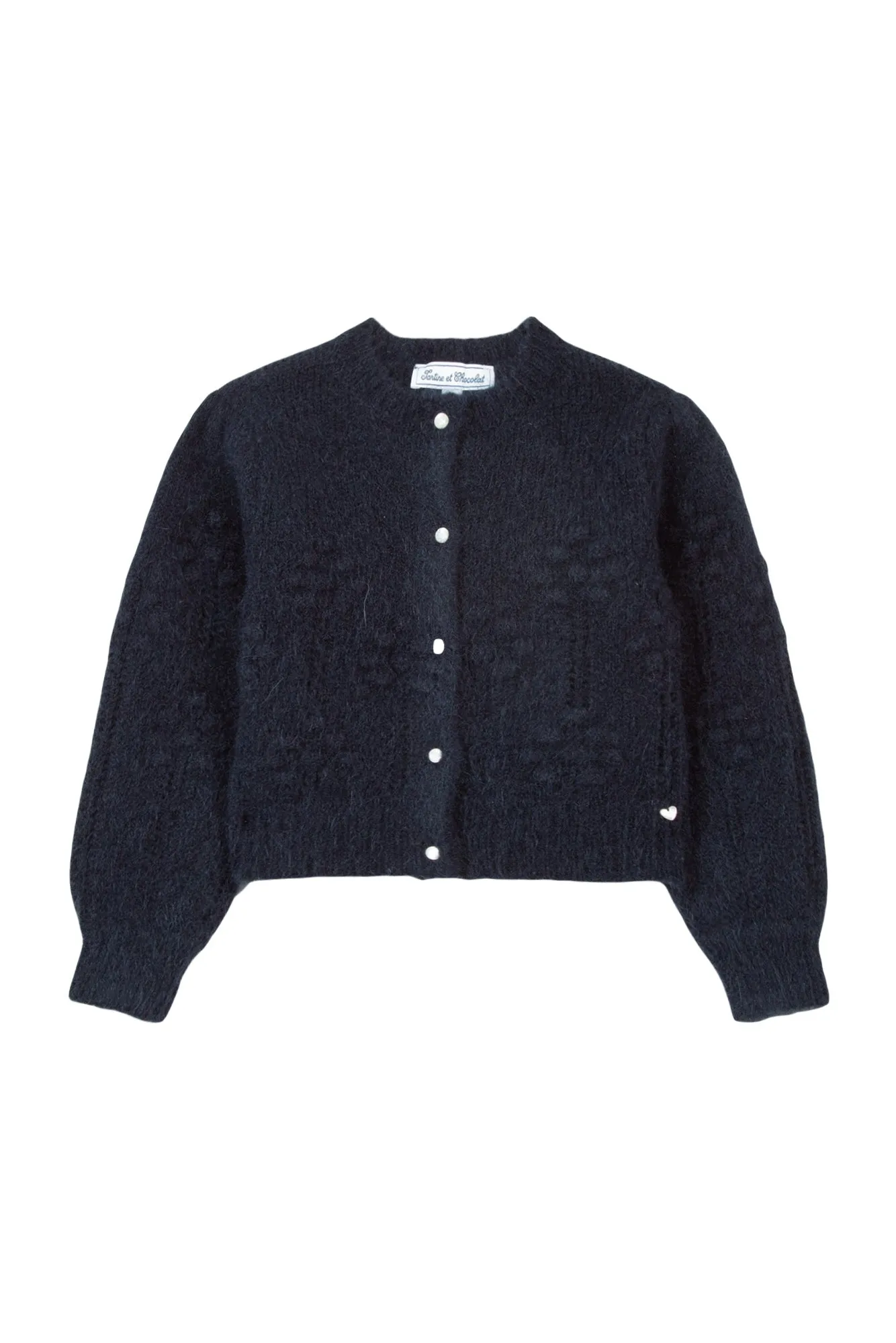 Cardigan - Navy wool