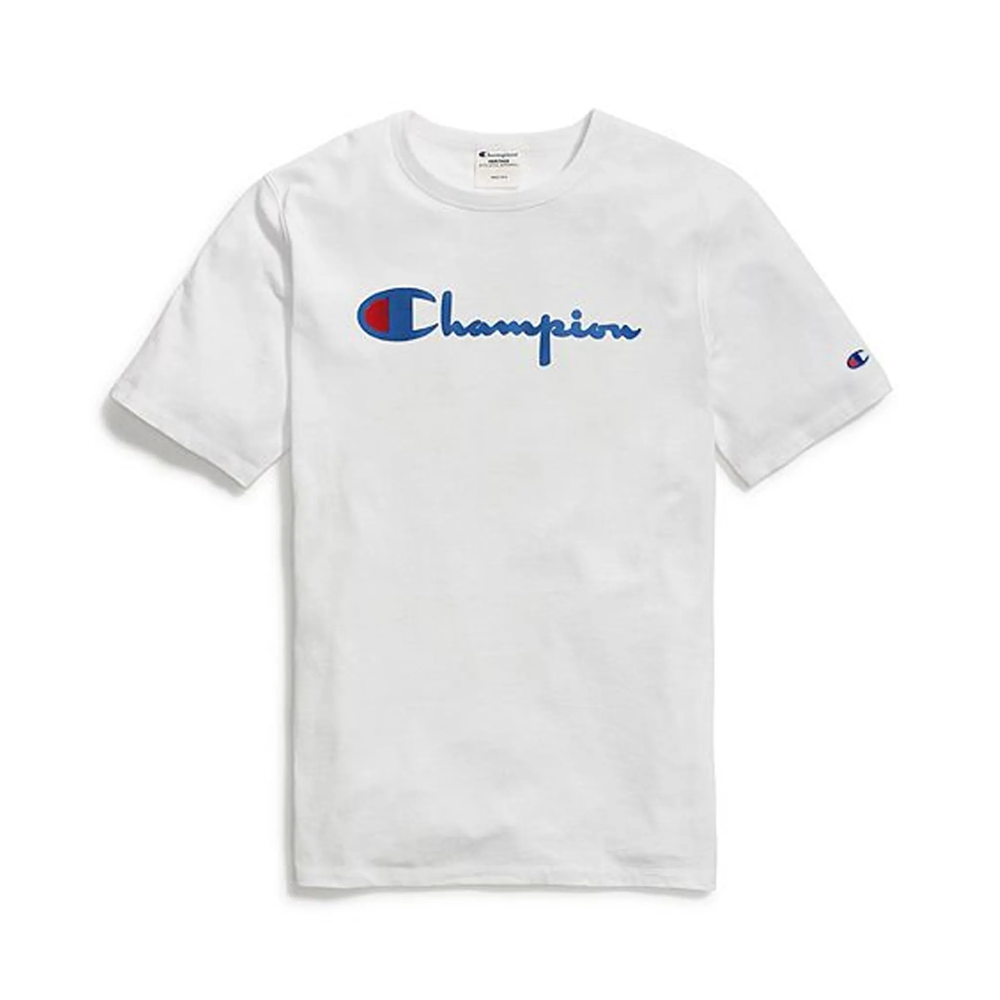 Champion Life Men's Heritage Tee, Flock 90s Logo T-Shirt