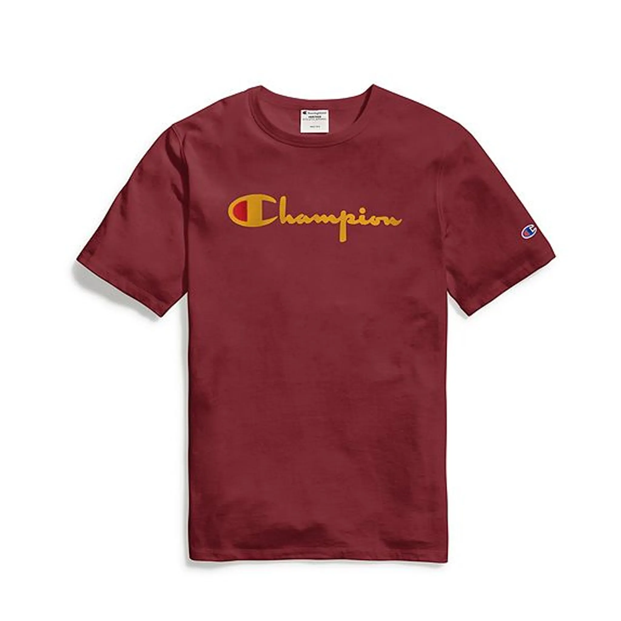 Champion Life Men's Heritage Tee, Flock 90s Logo T-Shirt