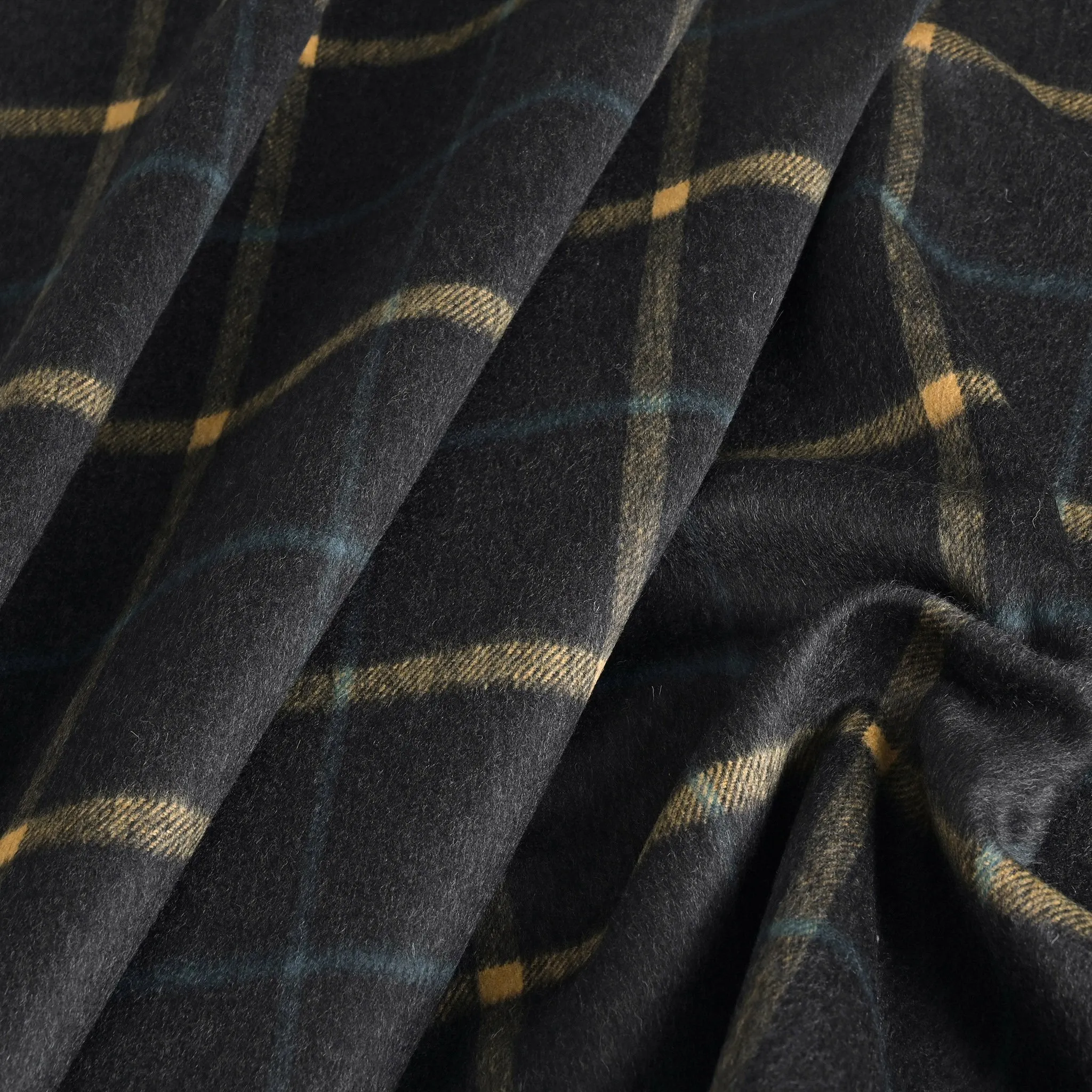 Charcoal Check Coating Fabric 97569