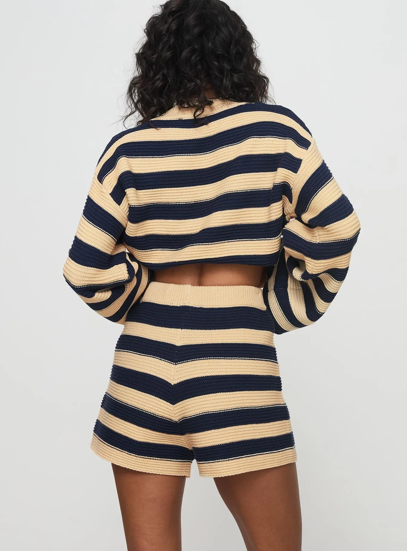 Cheyenne Set Navy / Cream Stripe