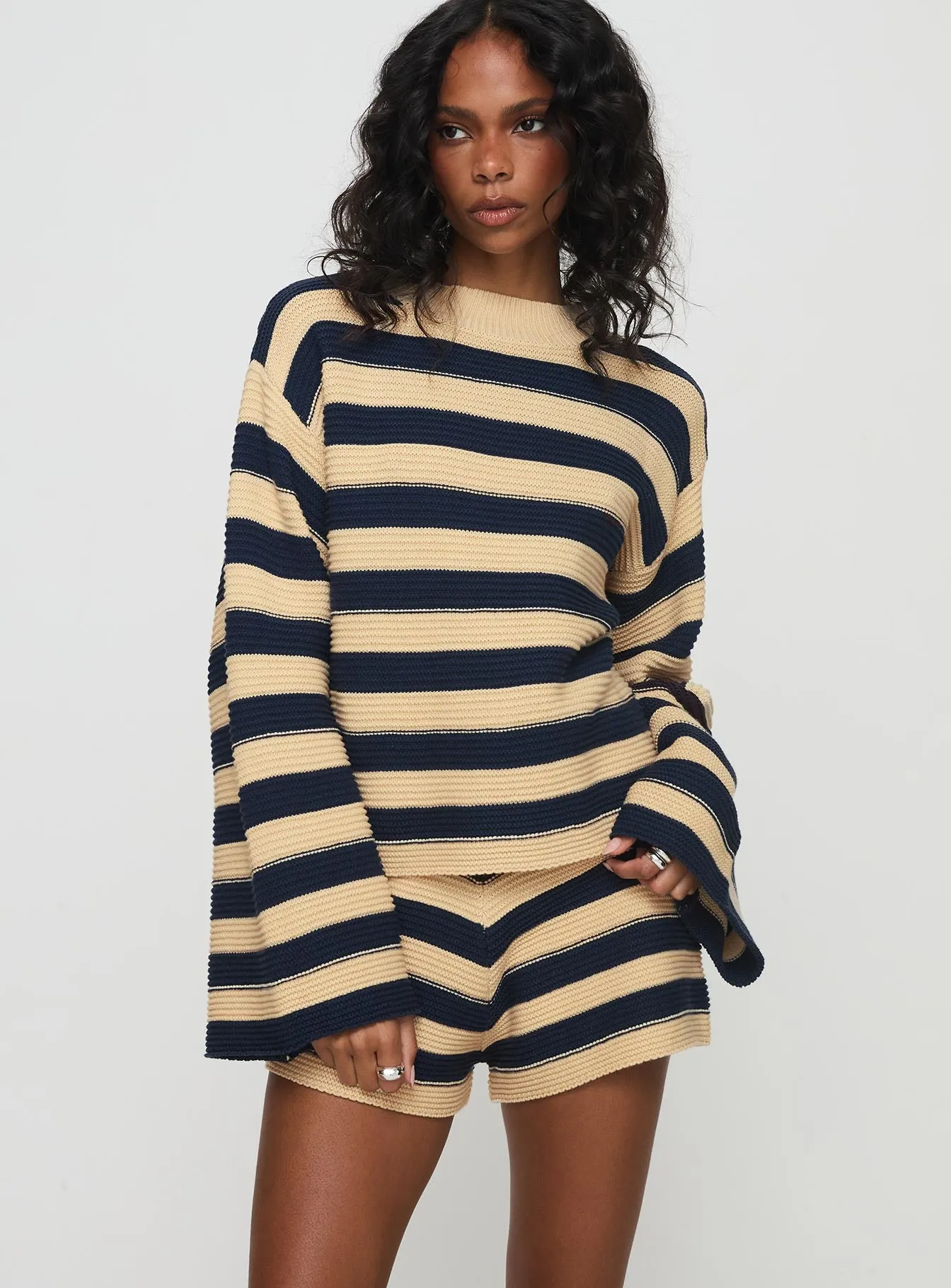 Cheyenne Set Navy / Cream Stripe