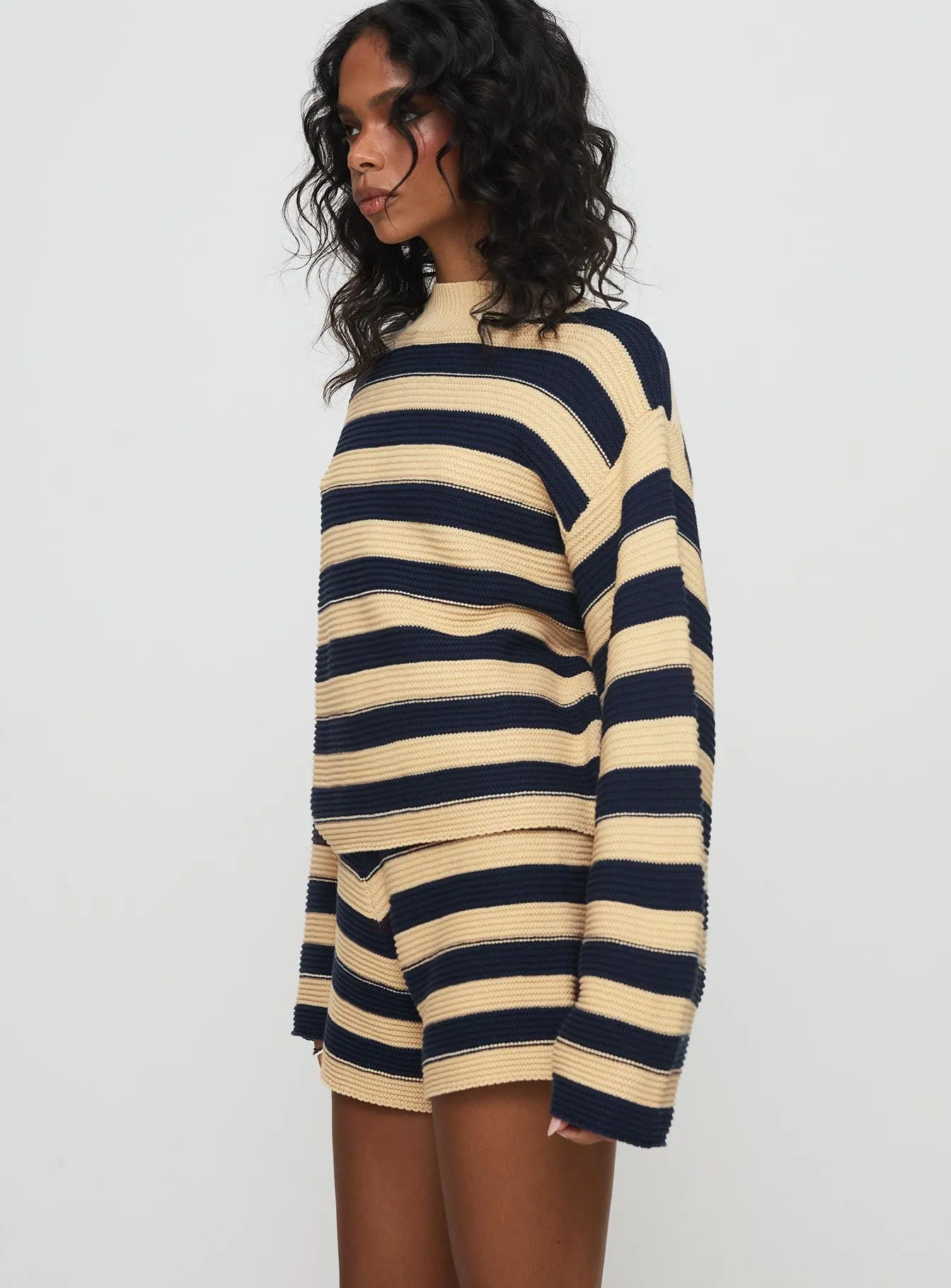 Cheyenne Set Navy / Cream Stripe