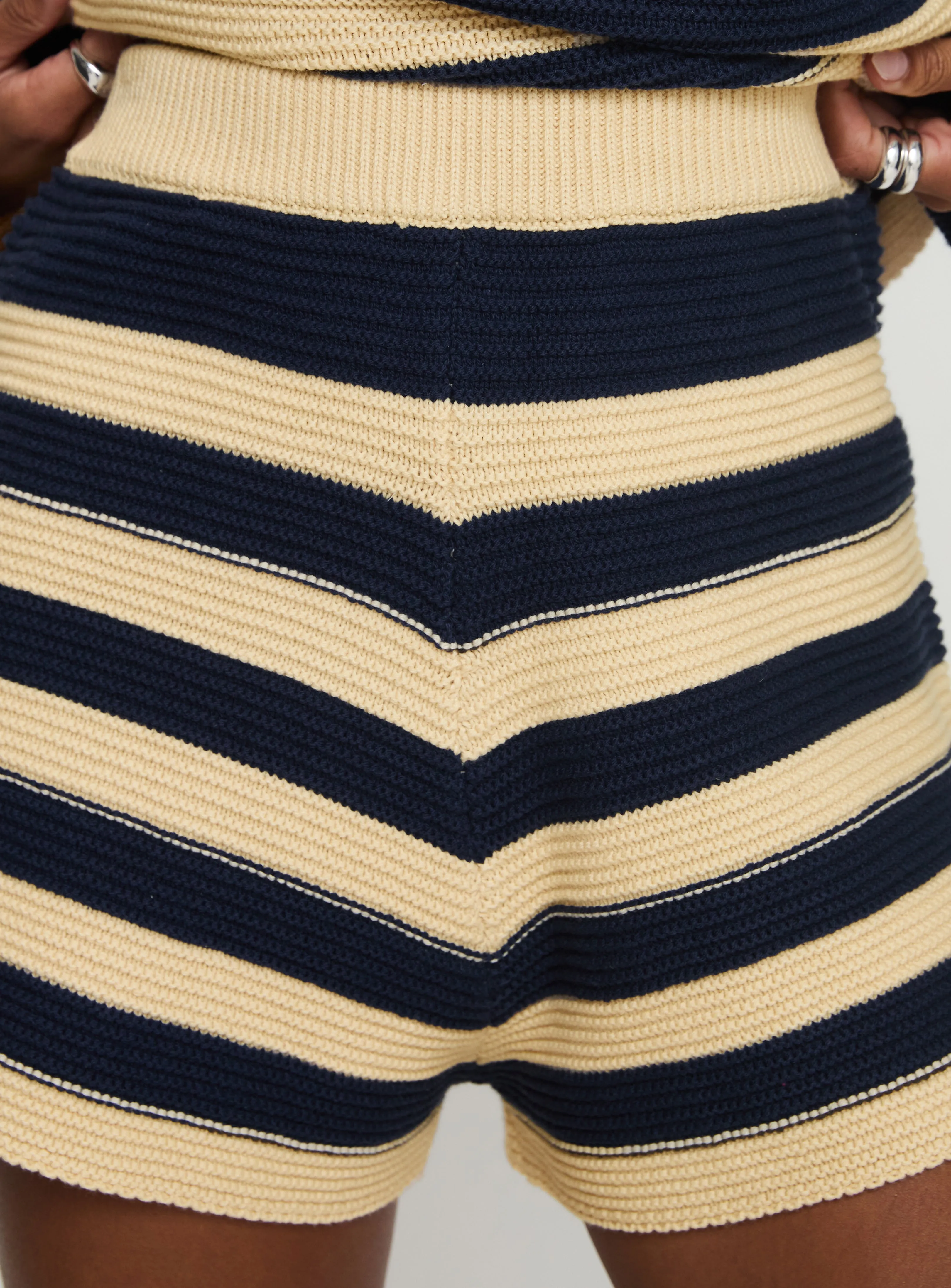 Cheyenne Set Navy / Cream Stripe