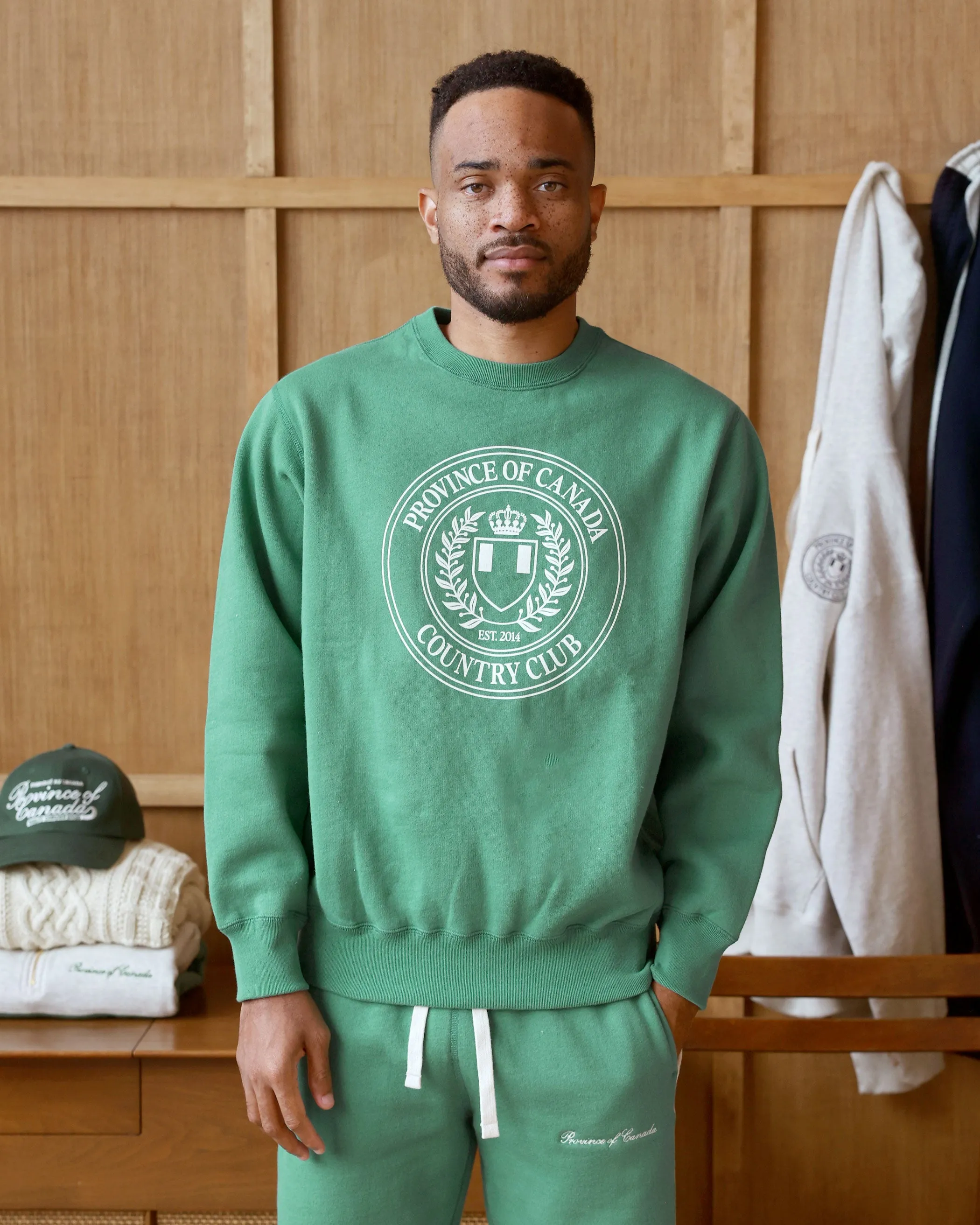 Country Club Fleece Sweatshirt Green - Unisex