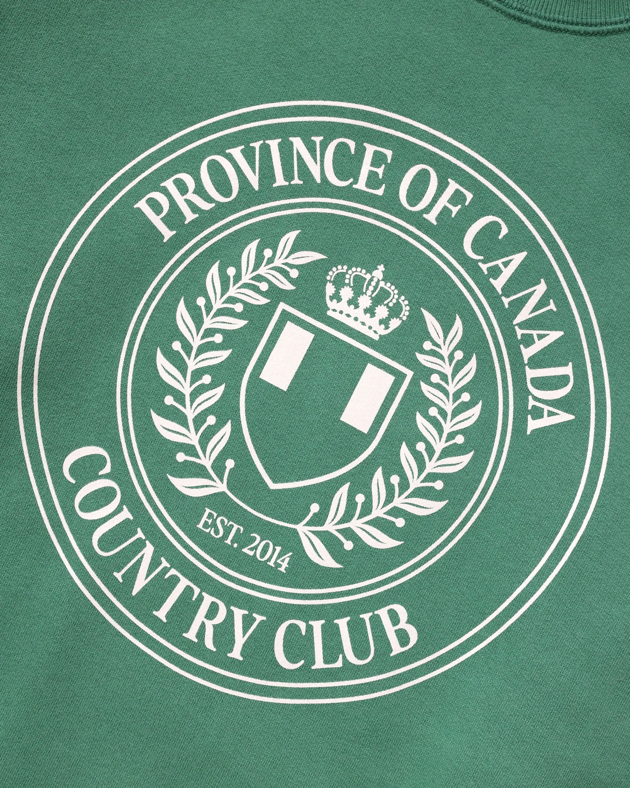 Country Club Fleece Sweatshirt Green - Unisex