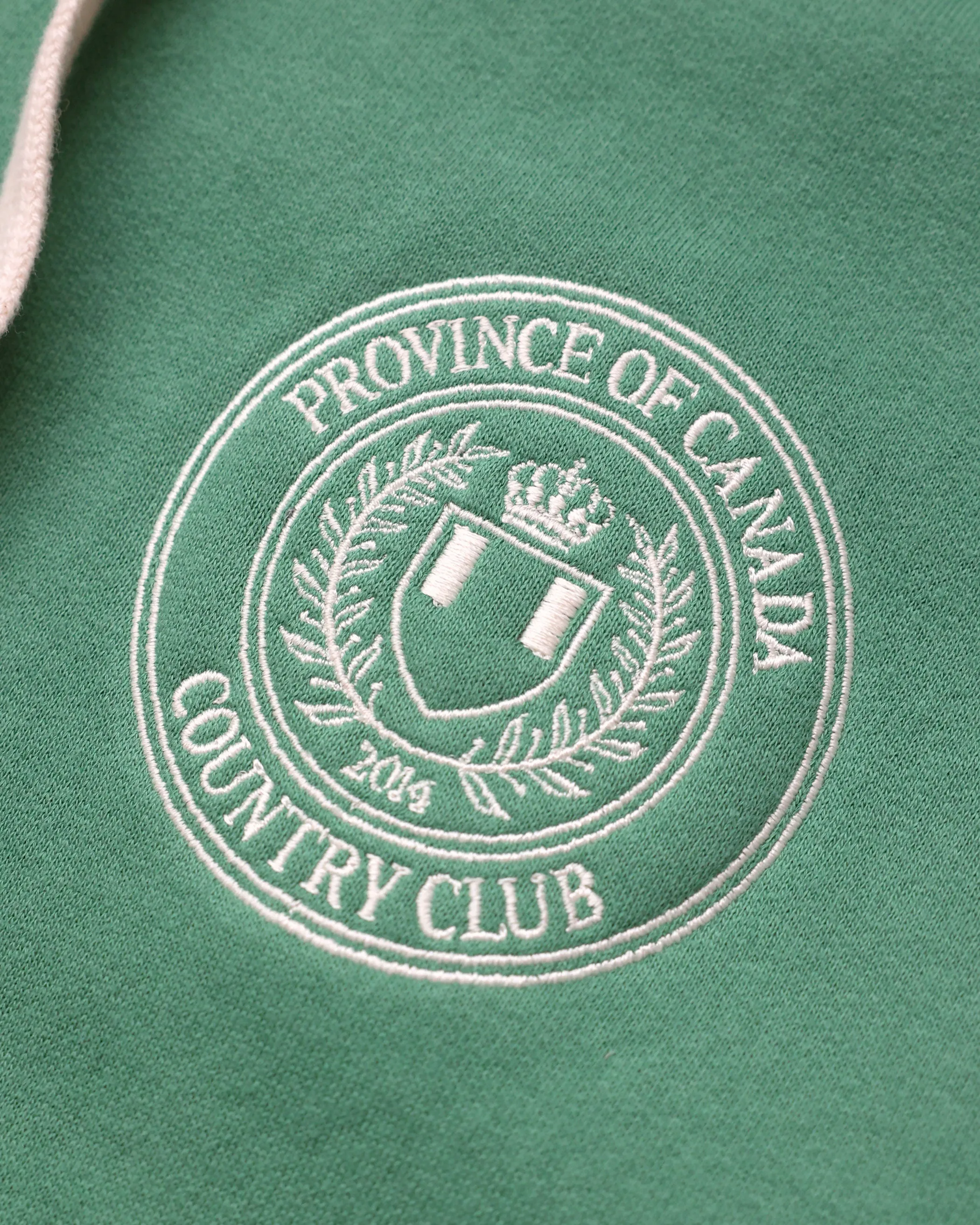 Country Club Fleece Zip Hoodie Green - Unisex