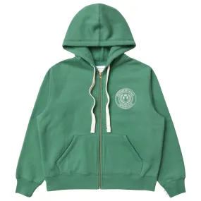 Country Club Fleece Zip Hoodie Green - Unisex