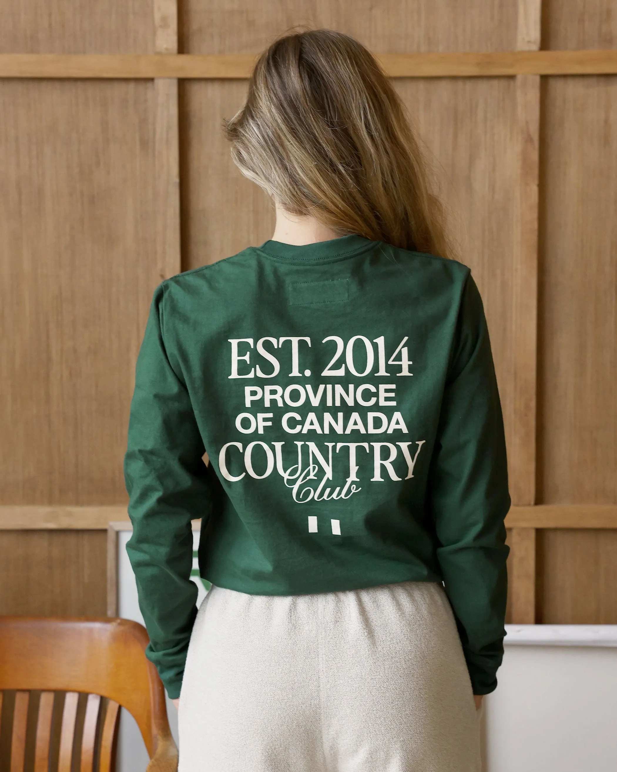 Country Club Long Sleeve Tee Forest - Unisex