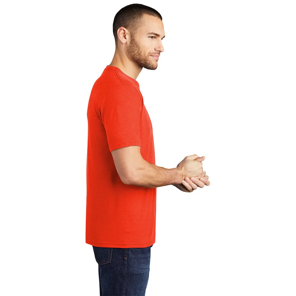 District DM130 Perfect Tri Tee - Deep Orange Heather