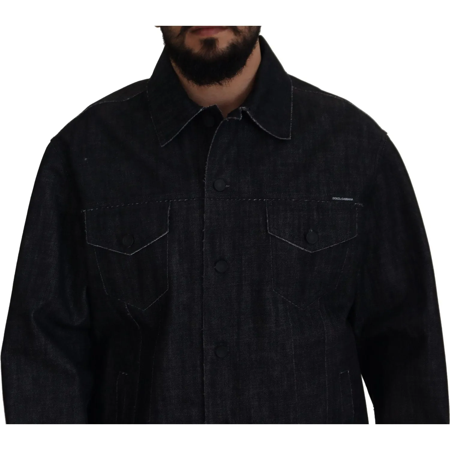 Dolce & Gabbana Elegant Black Denim Jacket