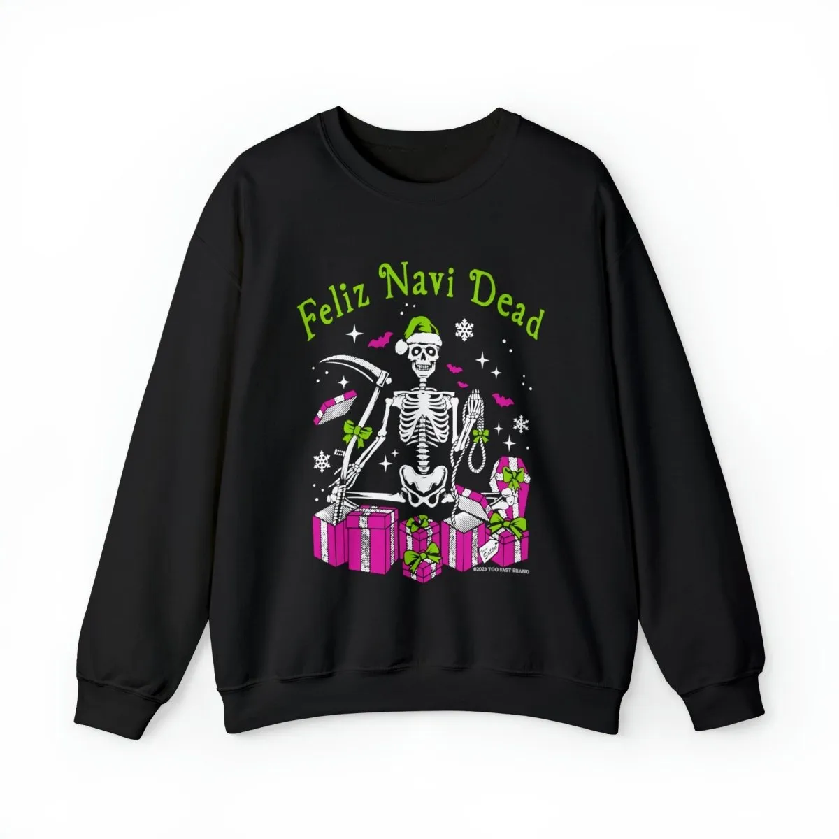 Feliz Navidad Navi-Dead Christmas Crewneck Sweatshirt