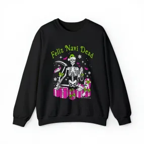 Feliz Navidad Navi-Dead Christmas Crewneck Sweatshirt