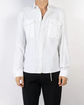 FW16 White Military Shirt