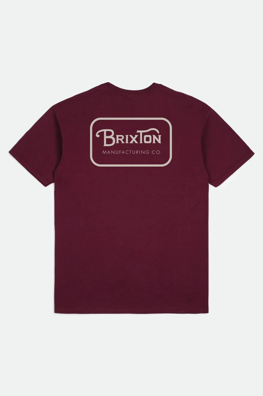 Grade S/S Standard Tee - Burgundy