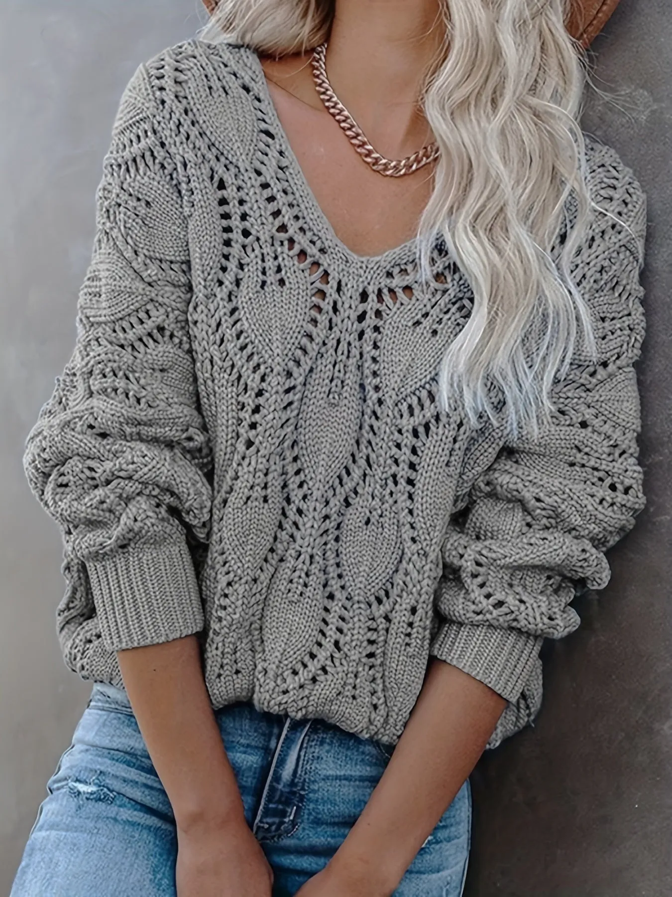 Ivyshape | Chic Warm Hollowing Out Sweater