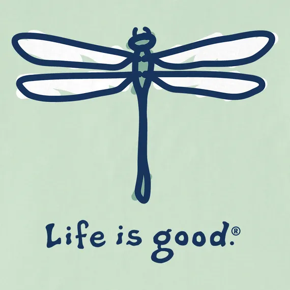 Life is Good W LS Crusher Vee Dragonflies SAGE