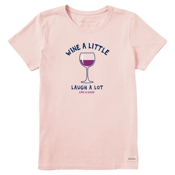 Life is Good Women's Laugh A Lot Crusher Tee (Himalayan Pink)