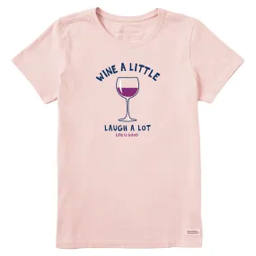 Life is Good Women's Laugh A Lot Crusher Tee (Himalayan Pink)