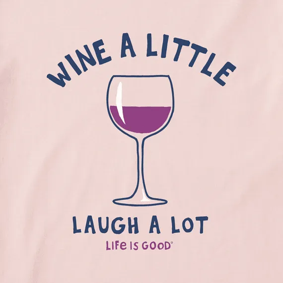 Life is Good Women's Laugh A Lot Crusher Tee (Himalayan Pink)