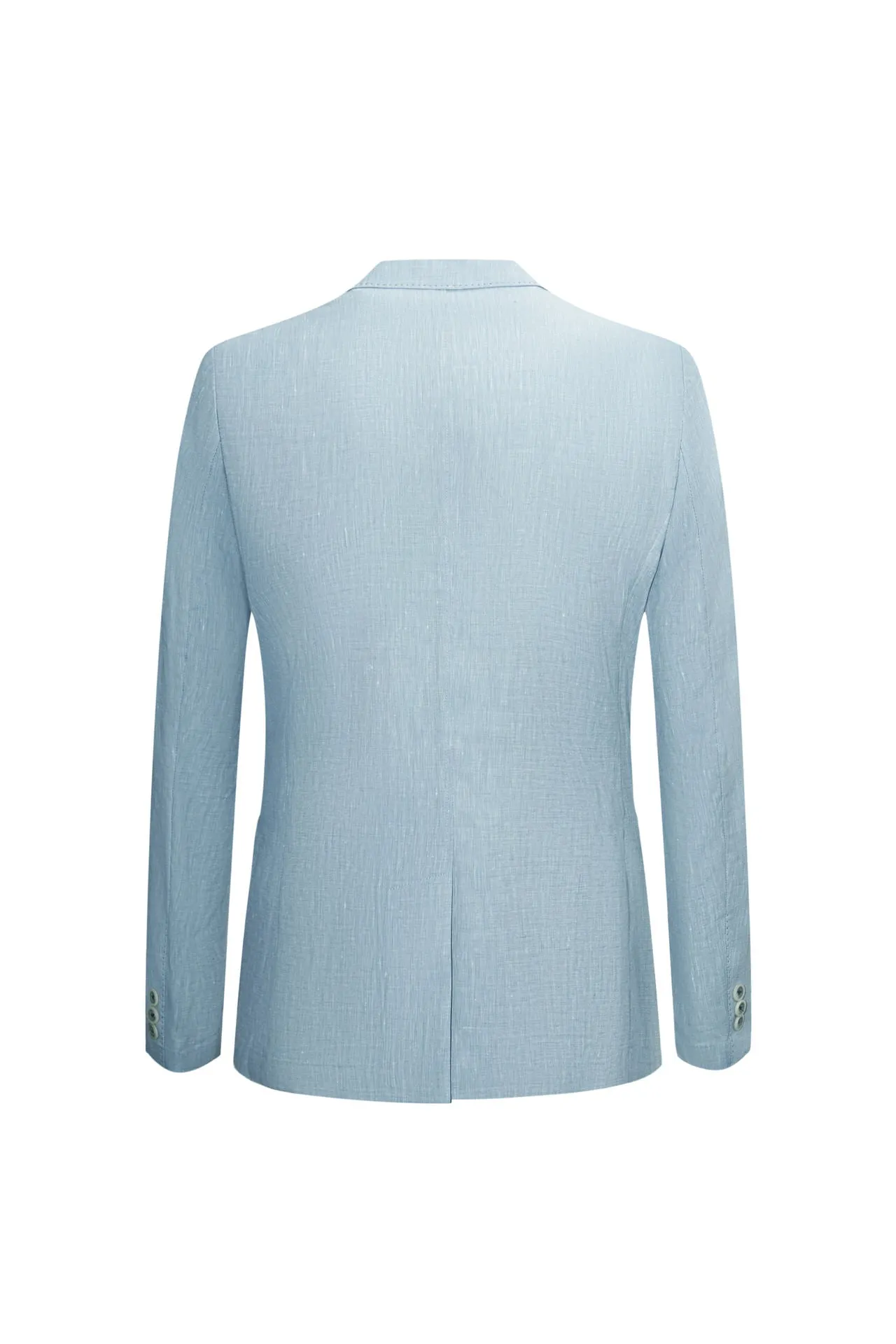 Linen Polyester Plain Casual Blazer in Relaxed Fit