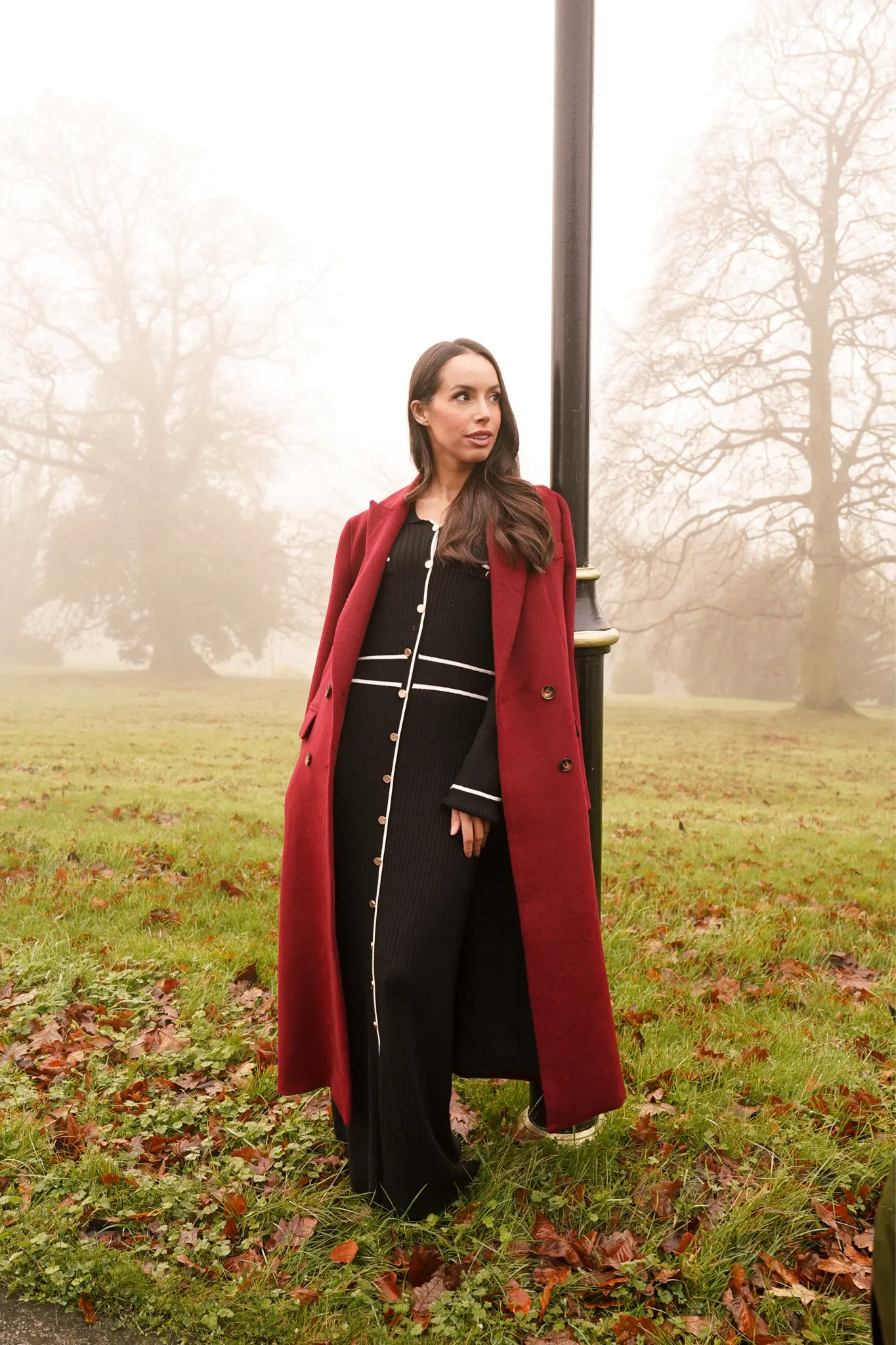 Love Laura Coat In Wine