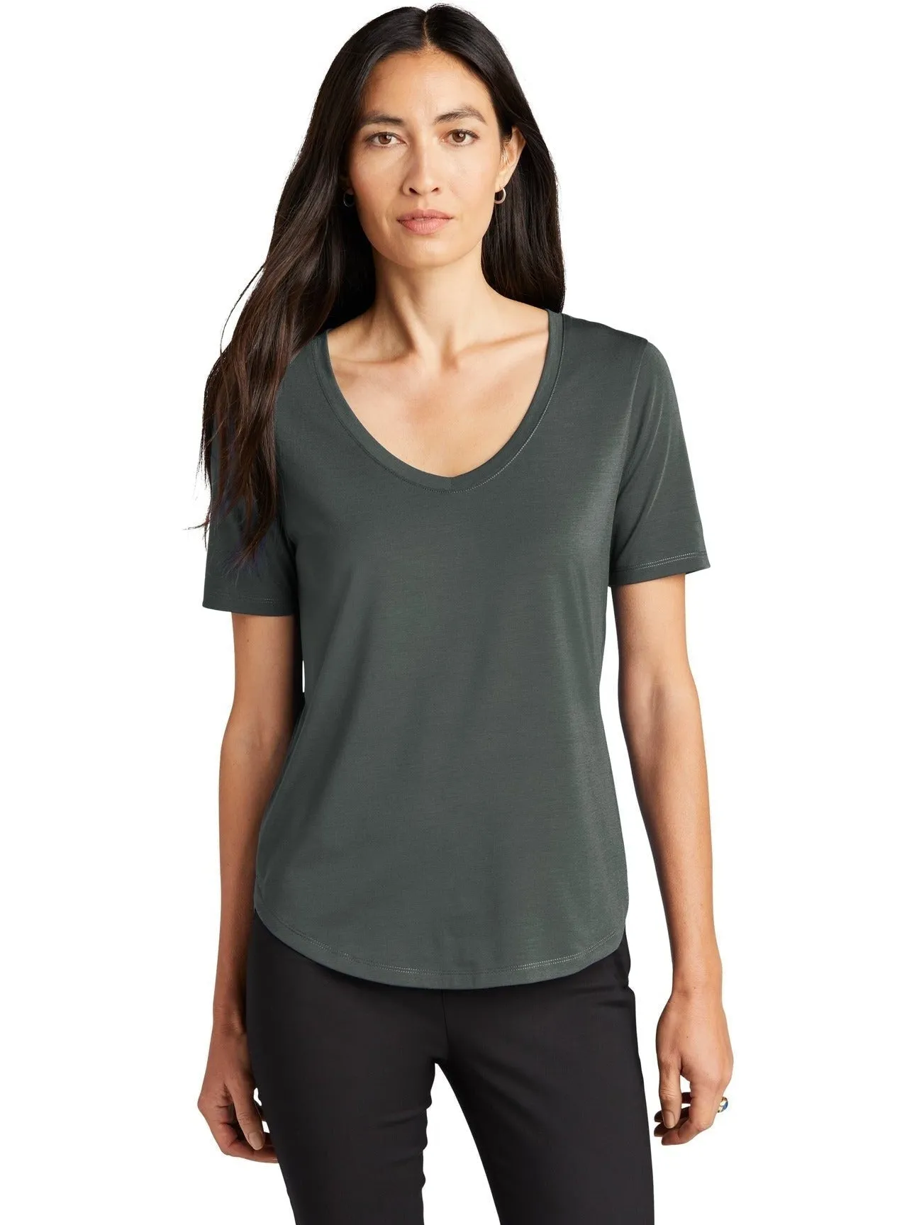 Mercer Mettle Ladies Stretch Jersey Relaxed Scoop