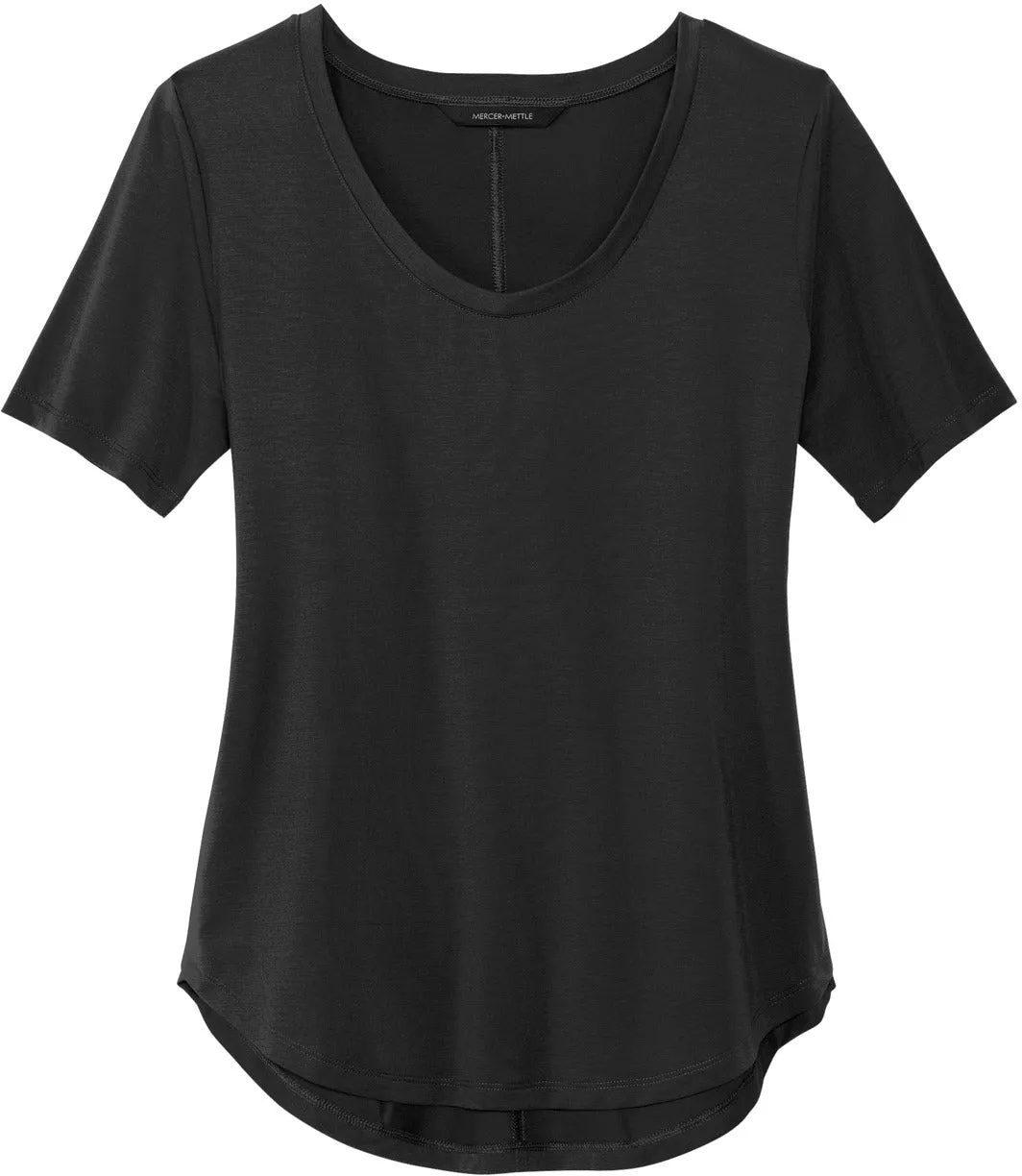 Mercer Mettle Ladies Stretch Jersey Relaxed Scoop