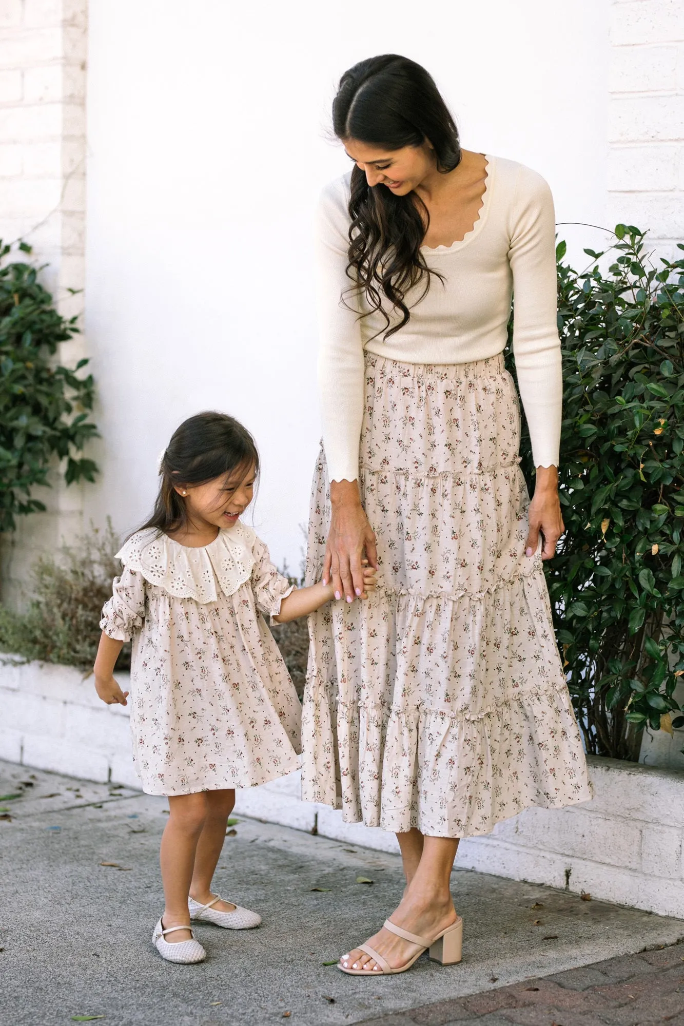 Meryl Floral Tiered Skirt