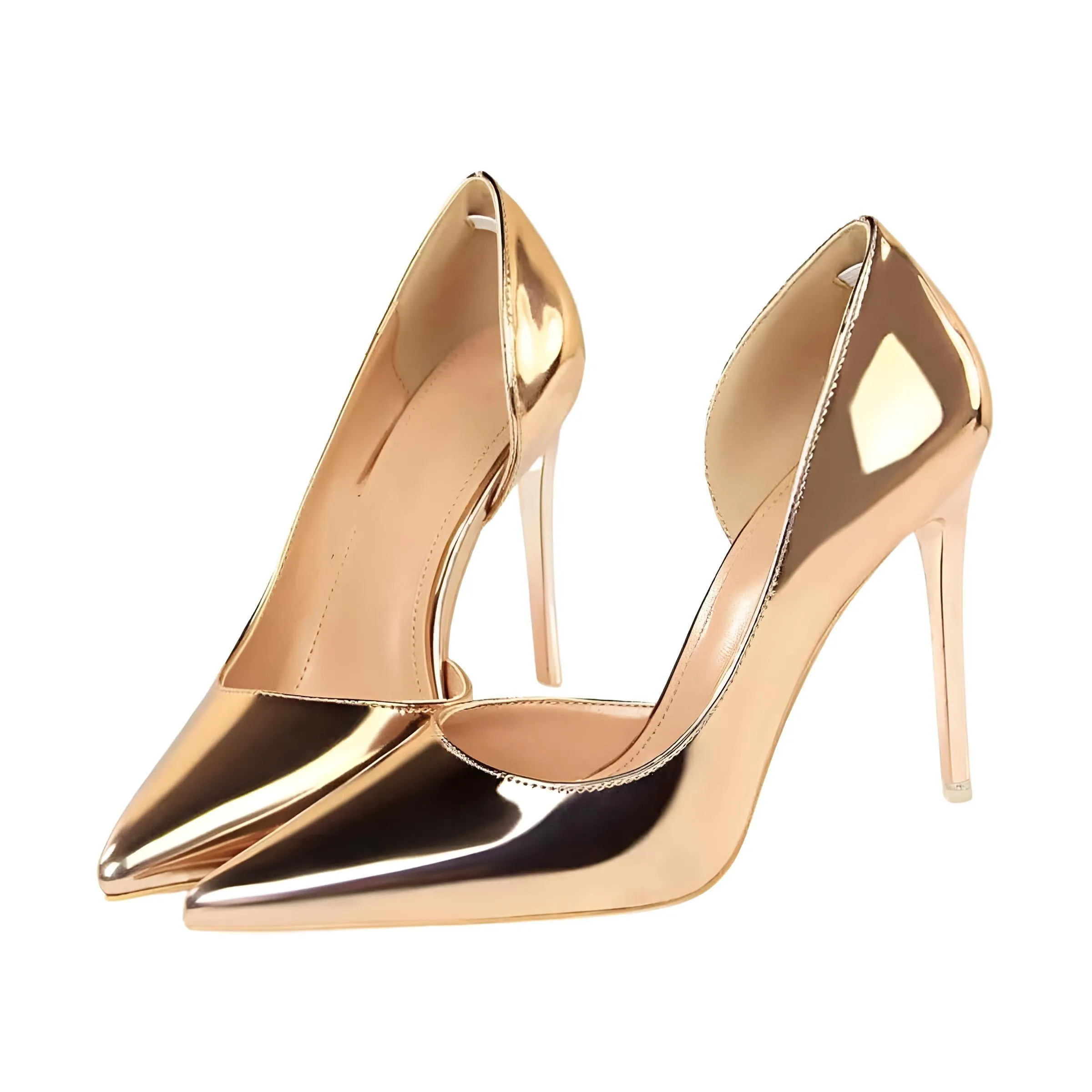 Metallic High Heel Pumps For Women