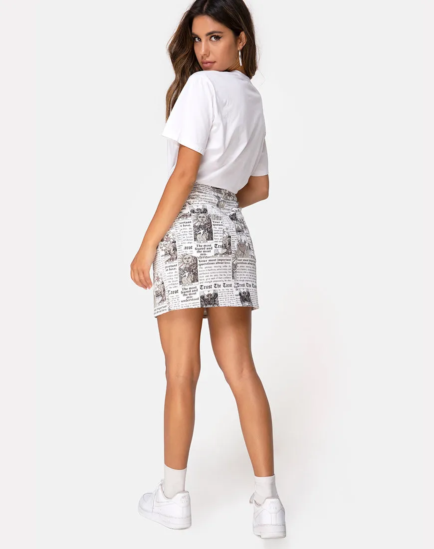 Mini Broomy Skirt in Tarot