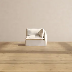 Modular Performance End Chair in Mousse | Relaxed Blend