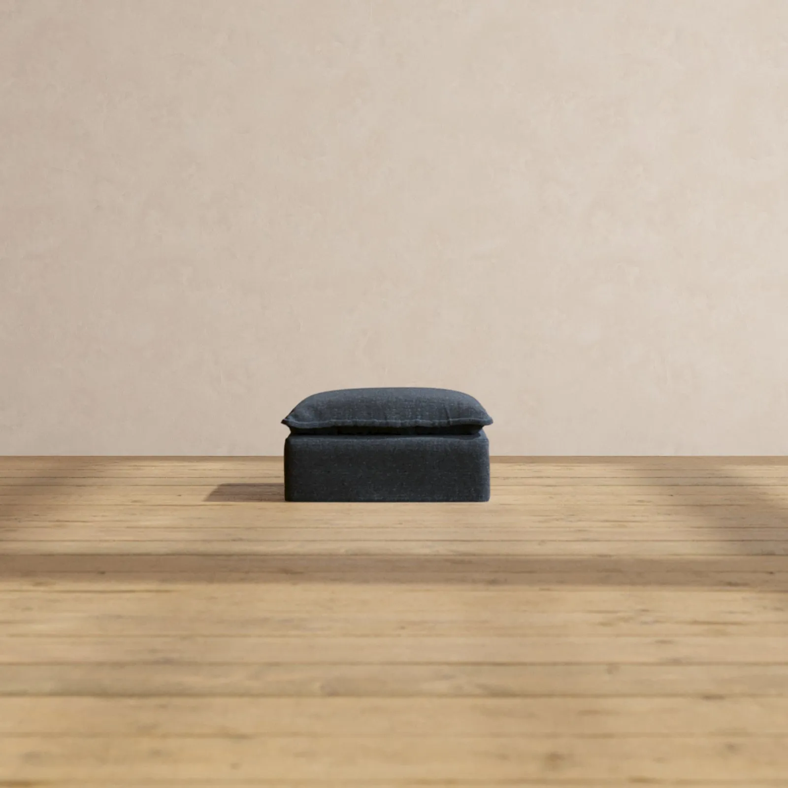 Modular Performance Ottoman in Indigo | Relaxed Blend