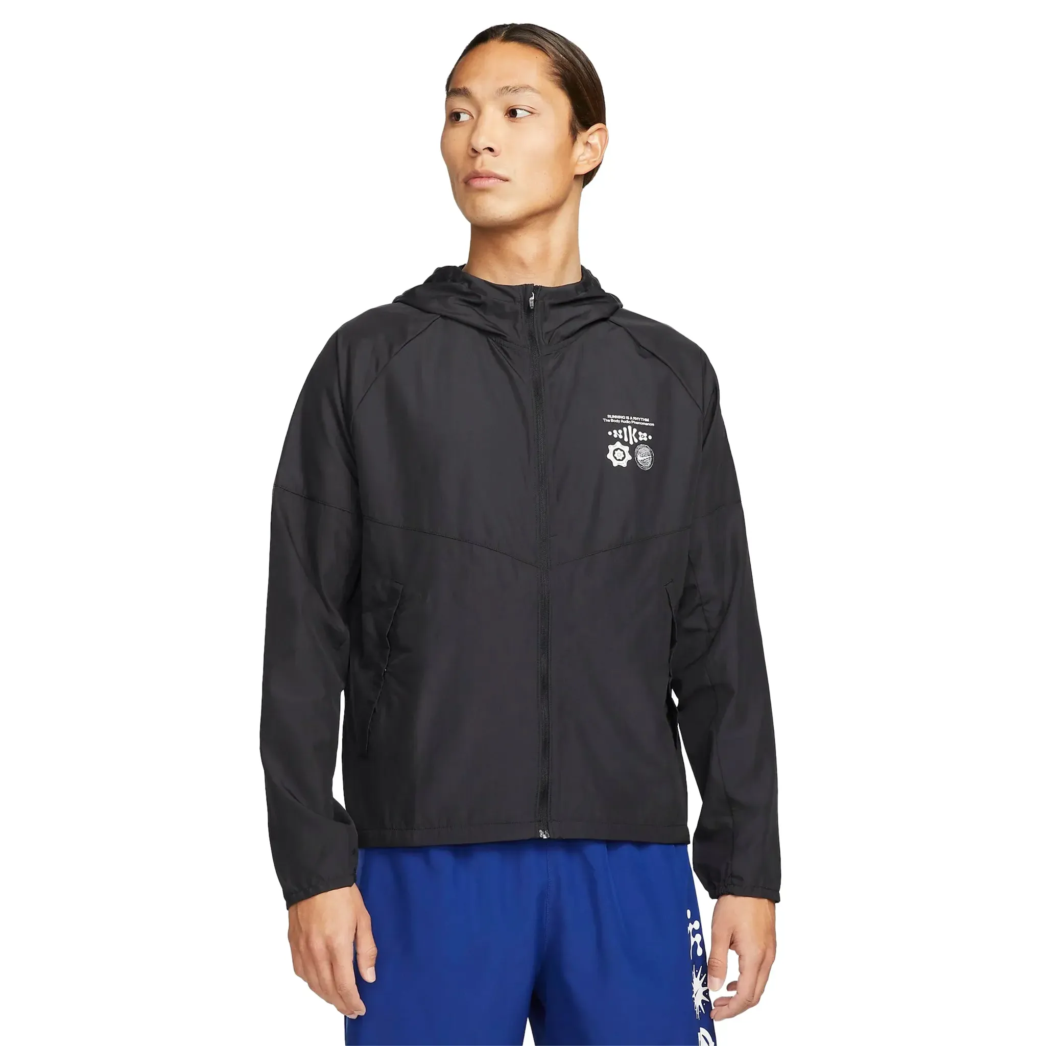 Nike Wild Run Miler Sports Jacket Mens Black