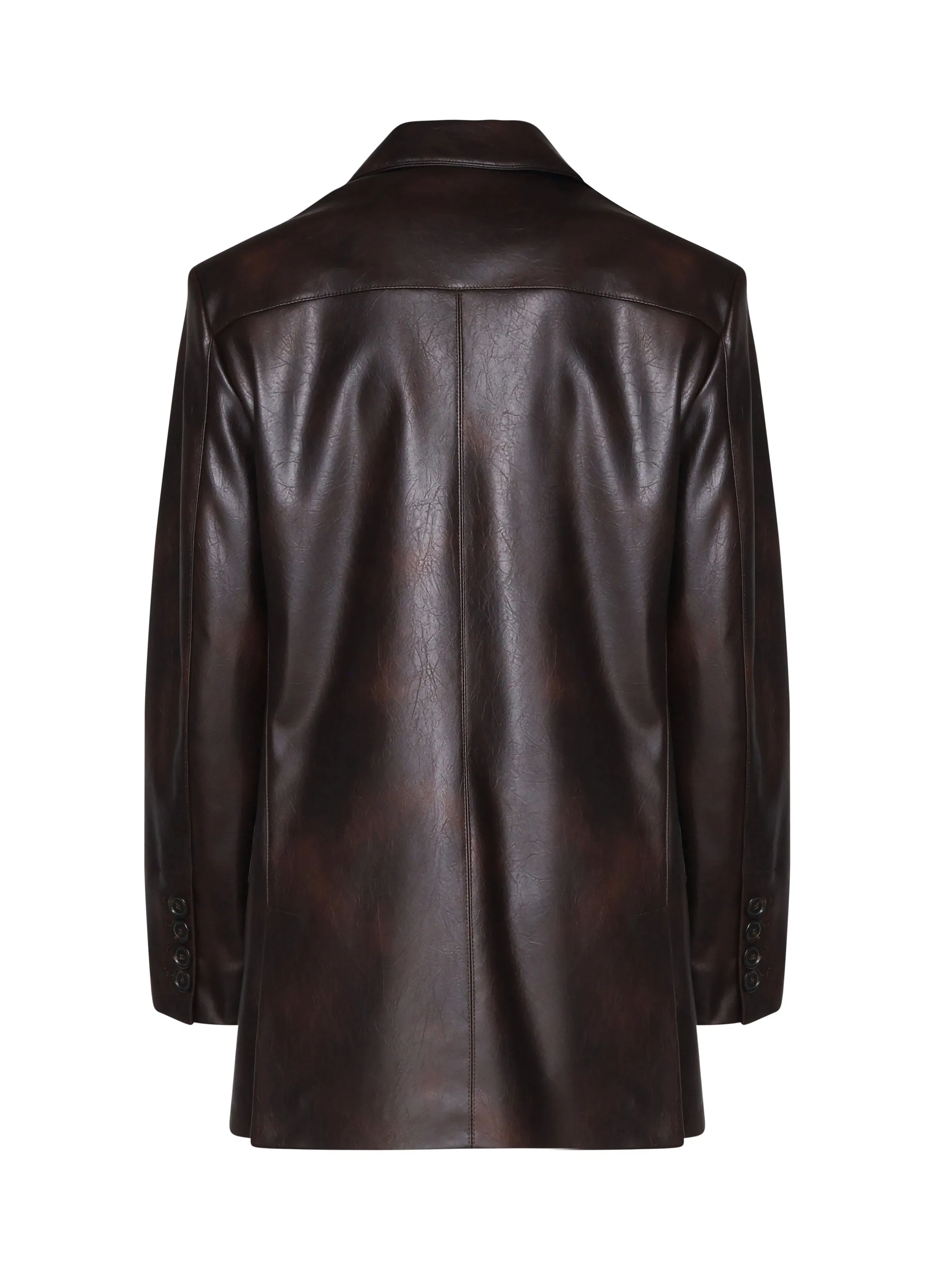 Noventa Eco Leather Blazer Jacket