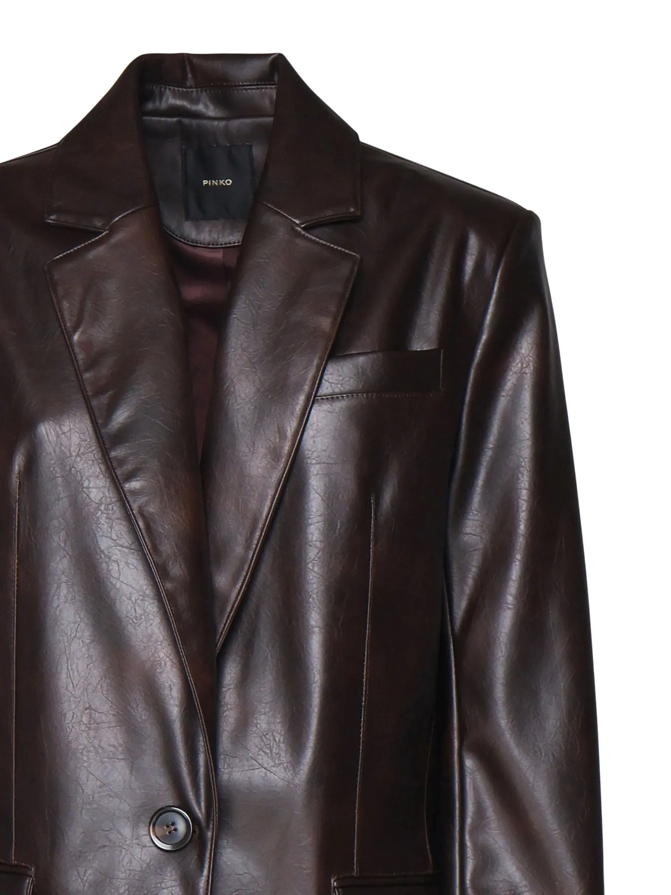 Noventa Eco Leather Blazer Jacket