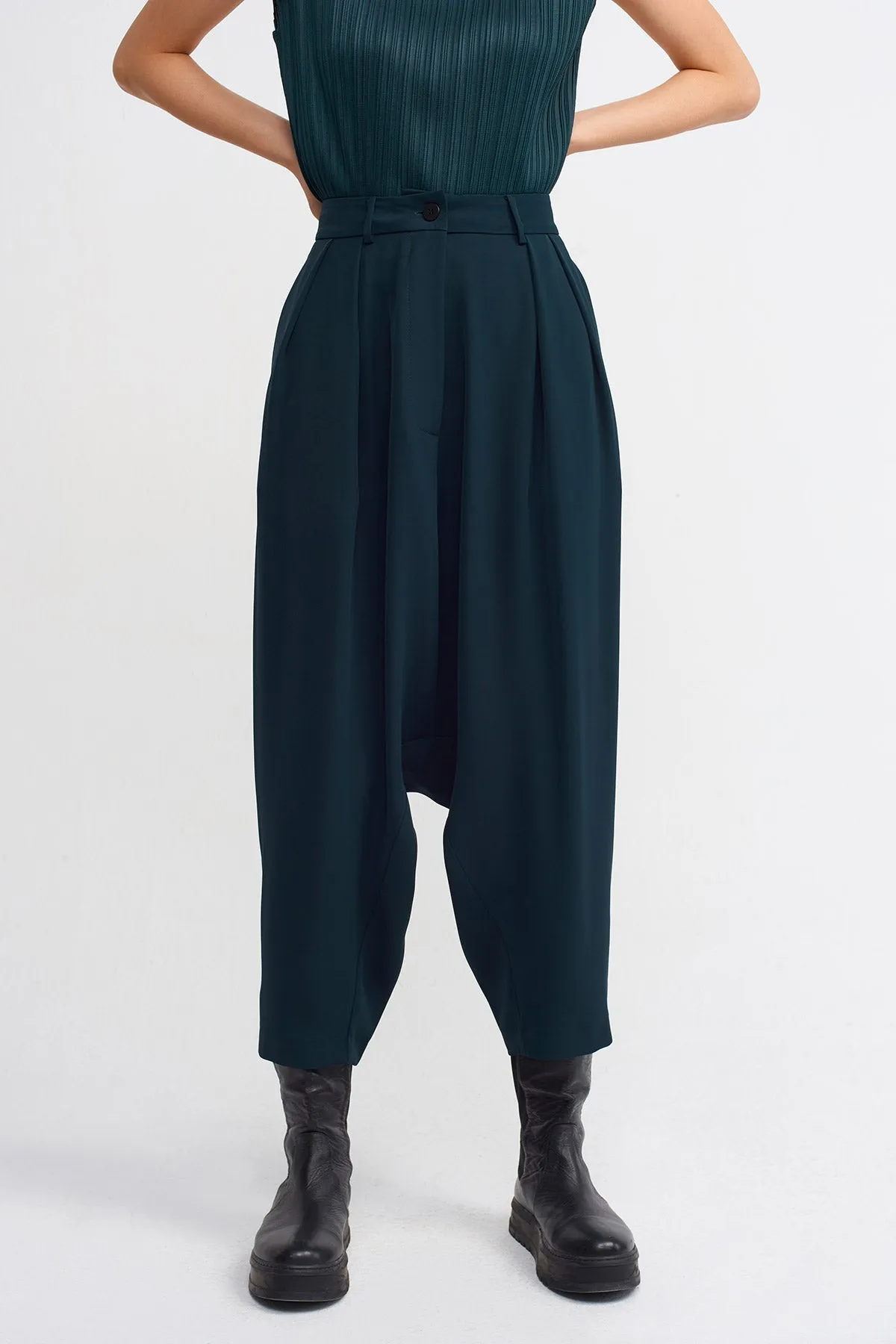 Nu Classic Chic Harem Pants Petrol