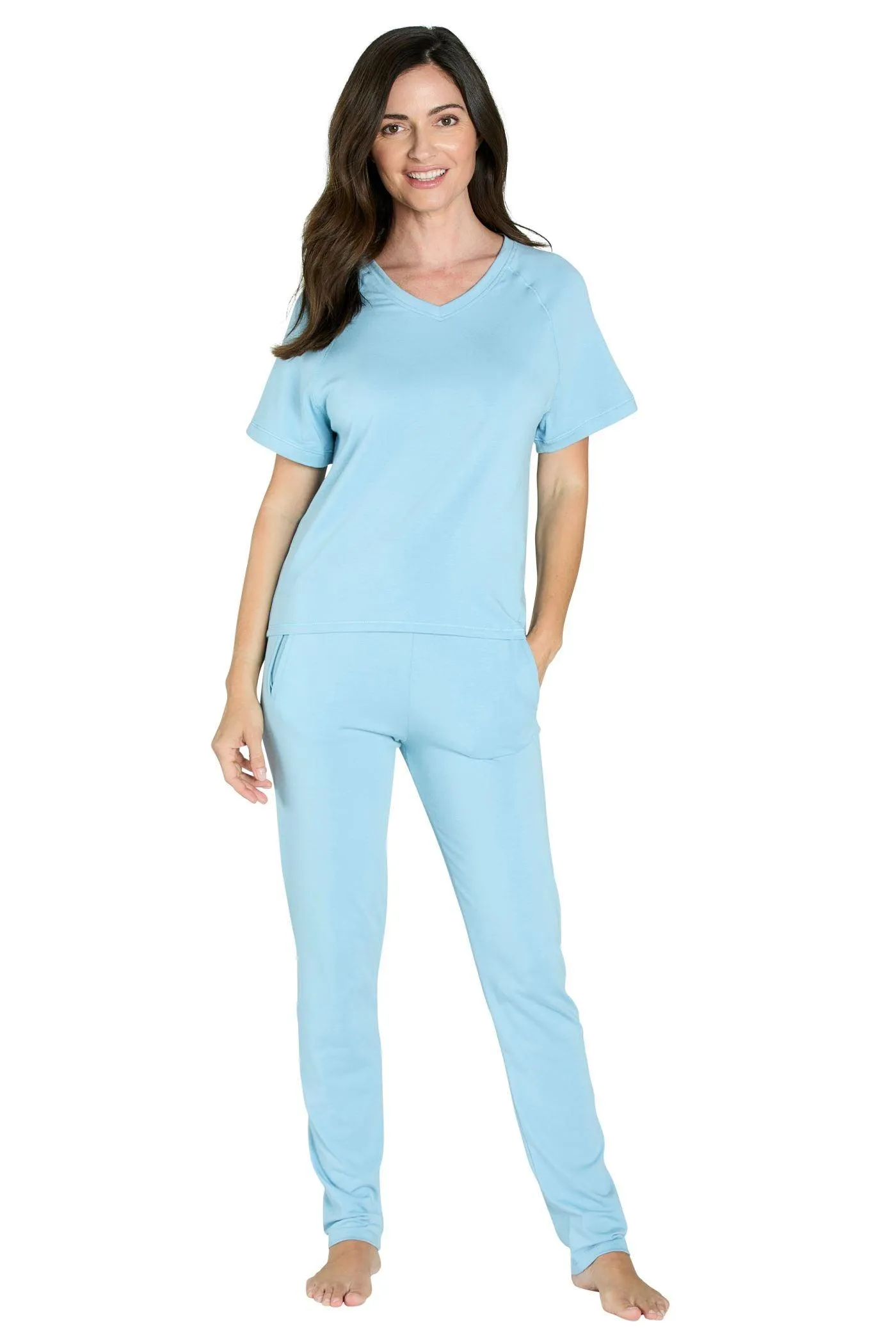 Relaxed Short Sleeve Loungewear Set