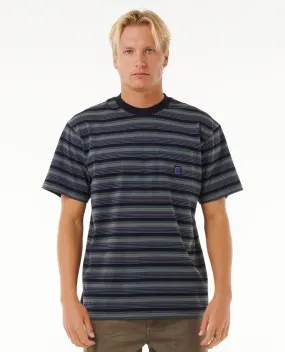 Rip Curl Search Stripe Tee-Black