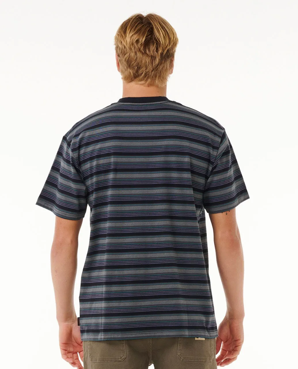 Rip Curl Search Stripe Tee-Black