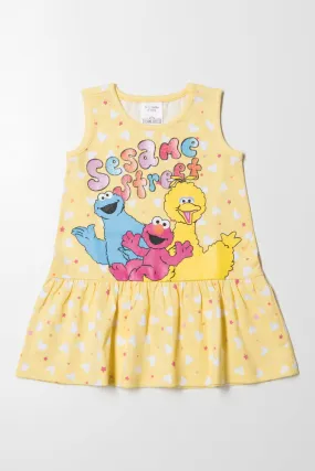 Sesame Street Dress Yellow