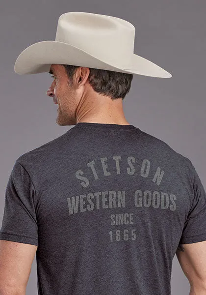 Stetson Western Goods T-Shirt in Navy