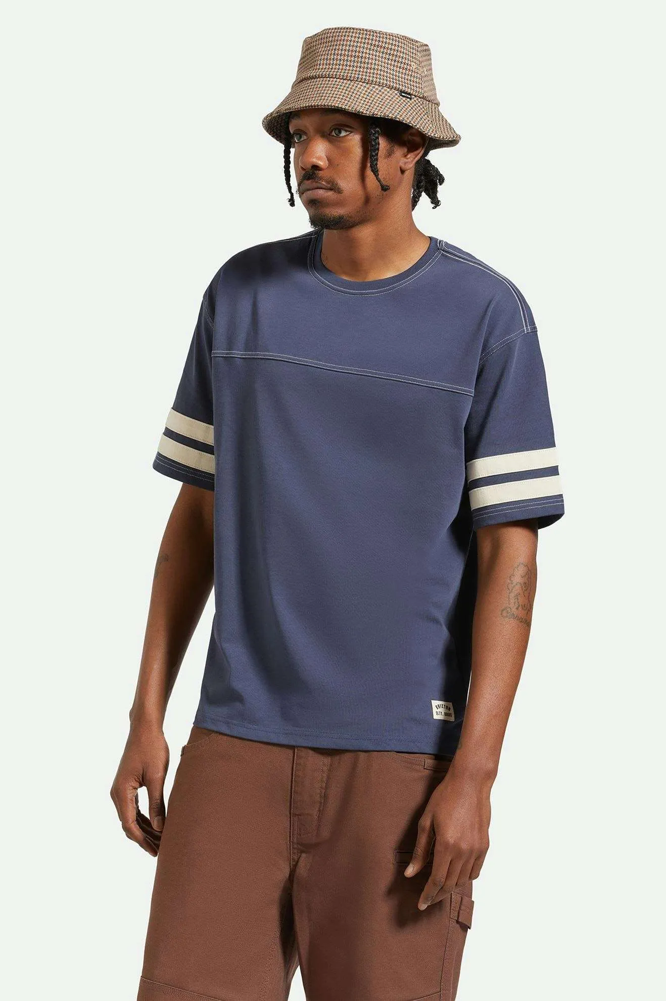 Varsity Heavyweight Football T-Shirt - Washed Navy