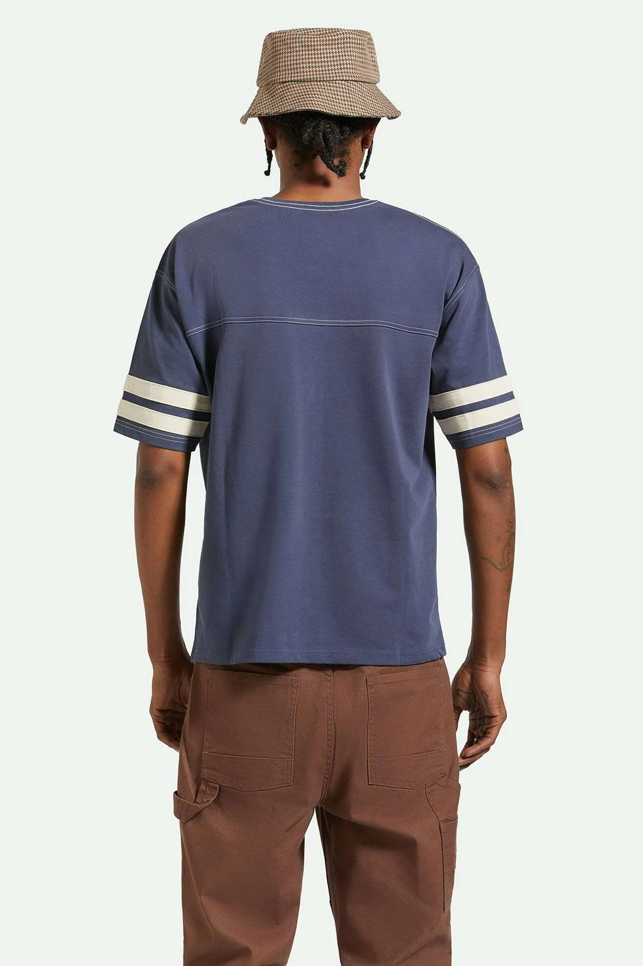 Varsity Heavyweight Football T-Shirt - Washed Navy